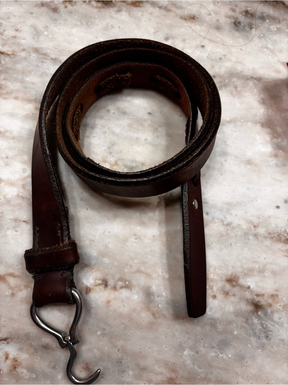 Leather belt